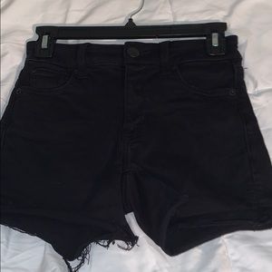 American eagle black shorts size 0